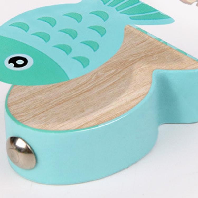 Natural Wood Fishing Set Educational Toy Enhances Cognitive Skills Through Interactive Play