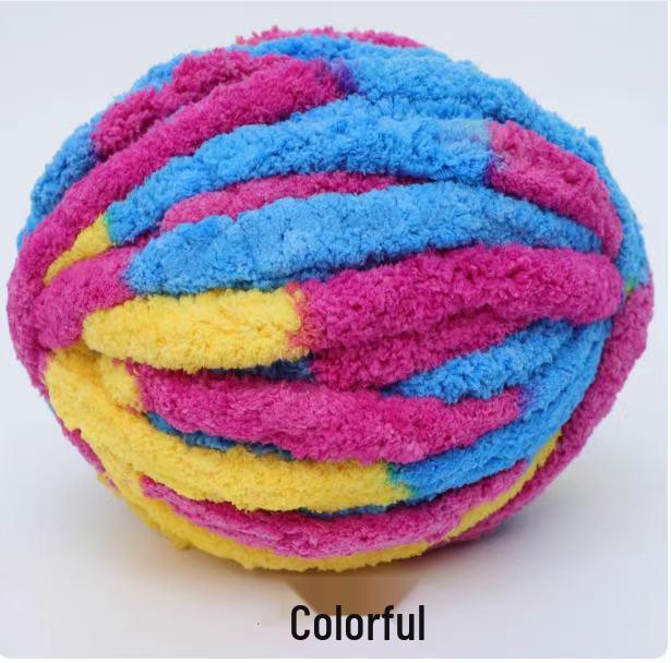 Chunky Wool Yarn DIY Kit: Ice Bar Blanket, Scarf, Cat Bed, Hat, Pad, Cat Tail, Hand-Knitting Materials