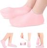 RENESMEE Silicone Socks for Men and Women, Moisturizing Foot Socks, Soft Gel Socks, Aloe Socks, Women Spa Pedicure Socks for Repairing Dry Feet, Cra