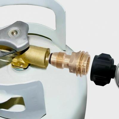 Propane Tank Converts Adapter Refill POL LP Tank Valve To QCC1/Type1 Regualtor