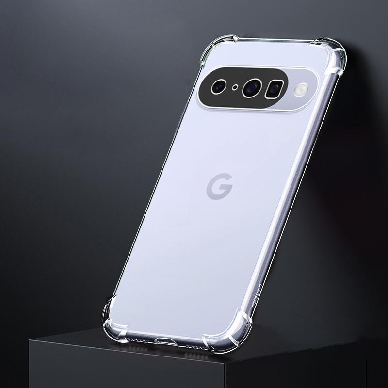 Soft Silicone Case for Google Pixel 10 Pro/10 Pro XL 5G Airbag TPU Transparent Protective Phone Cover Slim Fit Shockproof Design