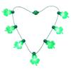 Light Glowing LED Necklace Flashing Light-up Blinking Clovers Lights Necklace
