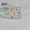 Ice Cube Squeeze Toy Christmas Toy Confetti Filled Stress Relief Soft Toys Slow Rebound Clear for Anxiety Reduction Calming Sensory