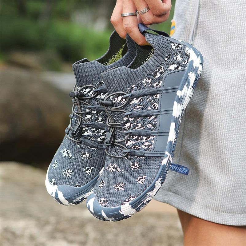 Herren-/Damen-Flying-Weave-Upstream-Fitness-Watschuhe Schwimmschuhe Sport Amphibisch Schnittfest Strandschuhe