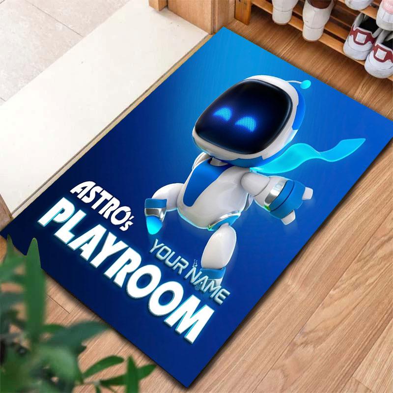 ASTRO BOT Custom Name Carpet Rug for Living Room Bedroom Home Sofa Decoration,Kids play Non-slip Floor Mat