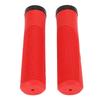 2 PCS Bike Rubber Handlebar Grips Anti Slip Handlebar Cover Shockproof Mountain Bike Handles Red