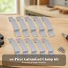 10 Pieces Fence Post Safety Bracket Easy-Install Hardware Secure for Windy Areas