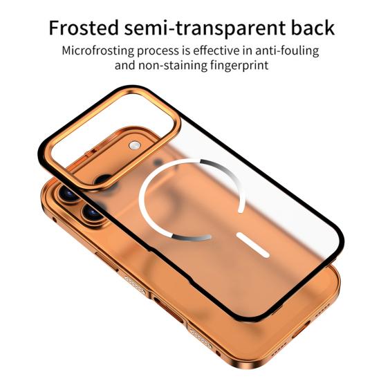 Magnetický kryt na telefon pro řadu IPhone 17 Kovový rám Ochranný kryt na telefon Rychlý odvod tepla Bezdrátové nabíjení Skořepina telefonu