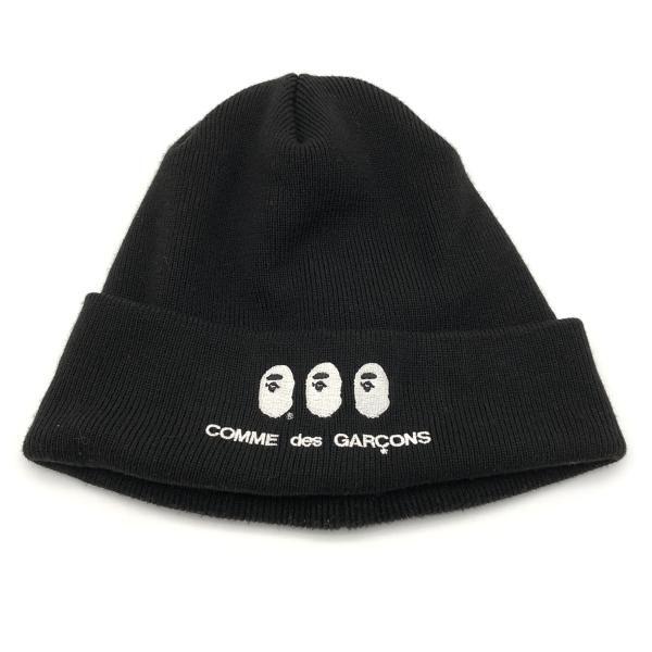 Used [Used] A BATHING APE  comme des garcons OSAKA KNIT CAP Knit Cap F Black Abathing Ape Comme des Garcons [10] [240010511463]