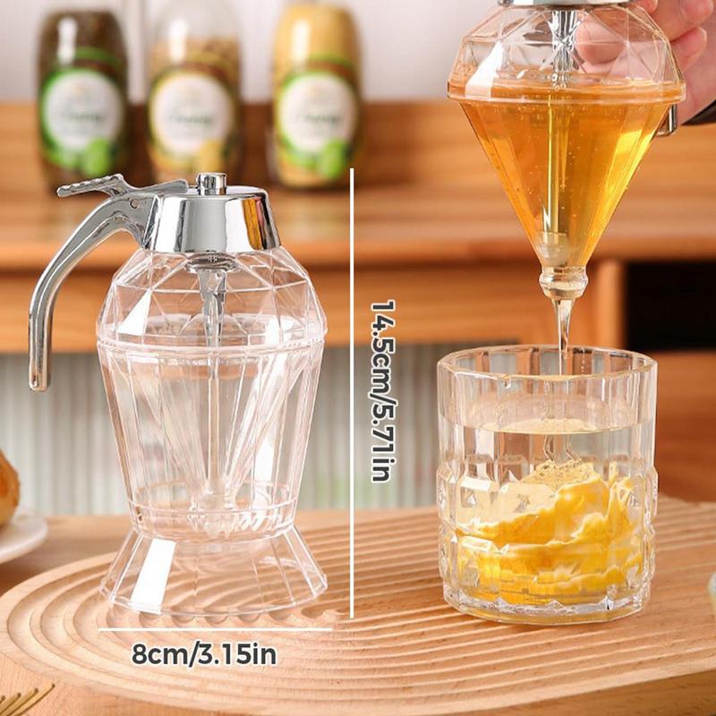 Creative Press Type Honey Jar Squeeze Bottle Plastic Sealed Jar Funnel Type Jar Syrup Pot With Sprinkling Base Jars