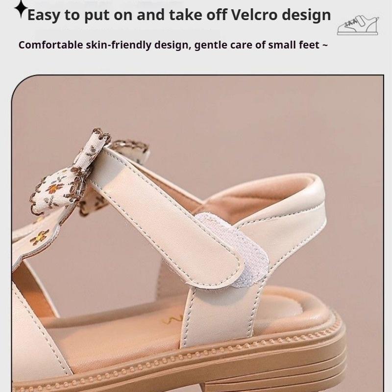 Dětské princeznovské sandály se skládacími špičkami pro letní plážové boty s měkkou podrážkou Brodící boty