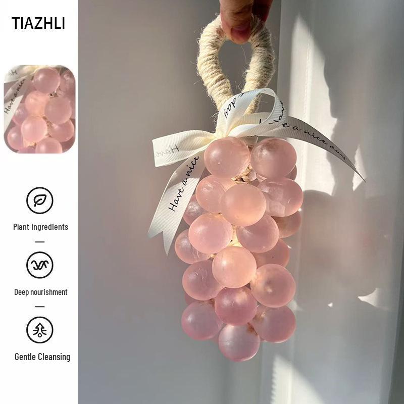 Crystal Rose Scented Grape Bunch Handmade Soap: Long-Lasting Home Fragrance & Hand Wash Souvenir