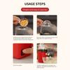 Small Popcorn Popper Machine Automatic Compact Design Fast Heating Oil Proof Snack Maker Plastic Texture for Kitchen