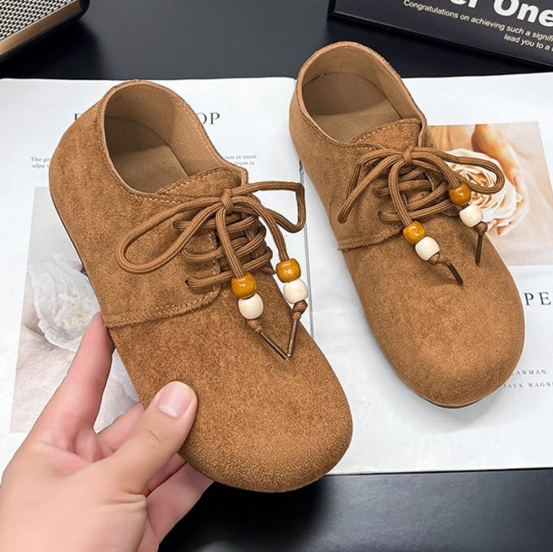 Fashion 2025 Vintage Style Women's Casual Shoes Flat Bottom Comfortable Moccasin Women Single Shoes Lace Up Ankle Sneakers Women Loafers