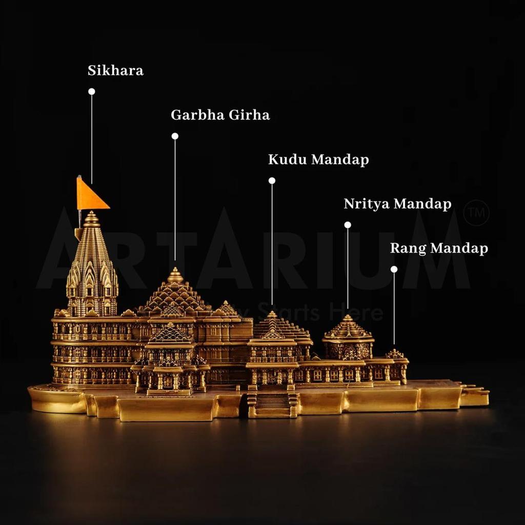 Artarium Resin Ram Mandir Ayodhya Model Authentic Design Ideal
