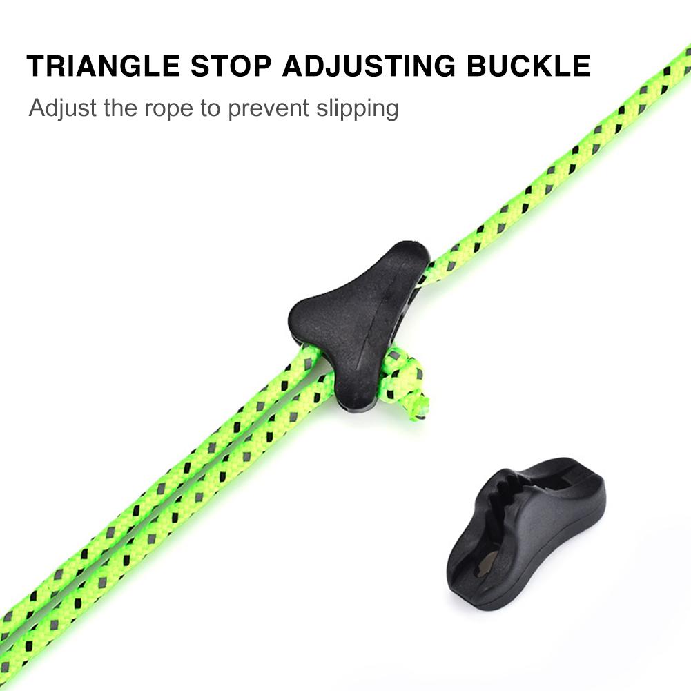 Camping Tent Rope Buckles Cord Tightener Tools Fastener Adjuster Non-Slip Rope Camping Portable Outdoor Elements