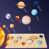 Wooden Solar System Puzzle With Planet And Moon Phases For Early Learning And Educational Play