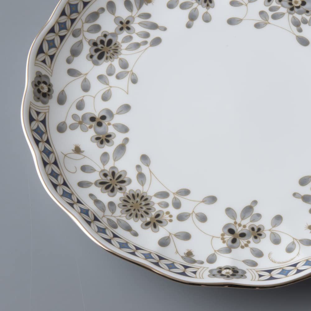 NARUMI Milano Plate (Black), 19cm, Made in Japan, 52443-1410