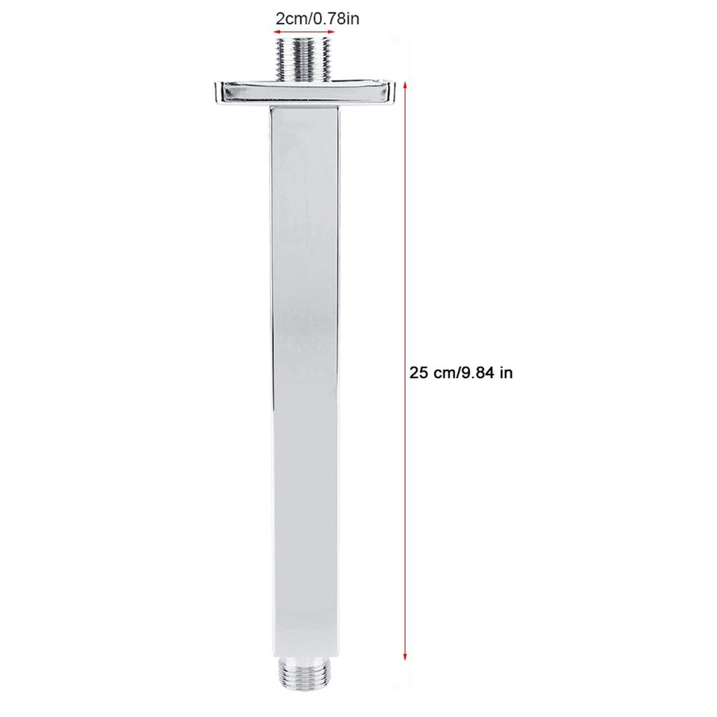   Stainless Steel Top Shower Arm Pipe Wall Mount for Bathroom Ceiling Shower Head(20 Cm)