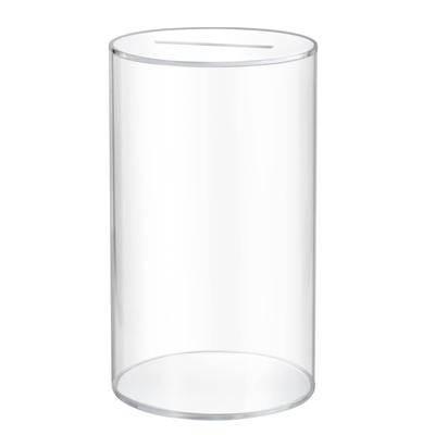 Hicocool Cylindrical Transparent Piggy Bank  Piggy Bank That Cannot Be Opened  Large Capacity Acrylic Piggy Bank  You Can Only Make Deposits But
