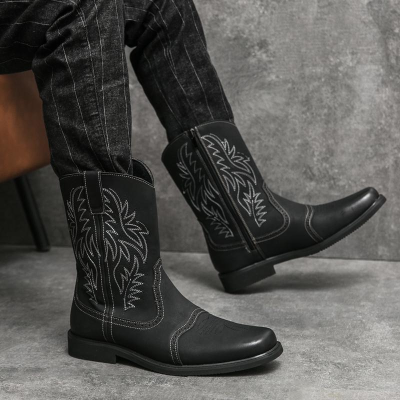 Fashion Leather Ankle Boots For Man Genuine Leather Big Size High Quality Designer Formal Boots Casual Boots Fashion Business