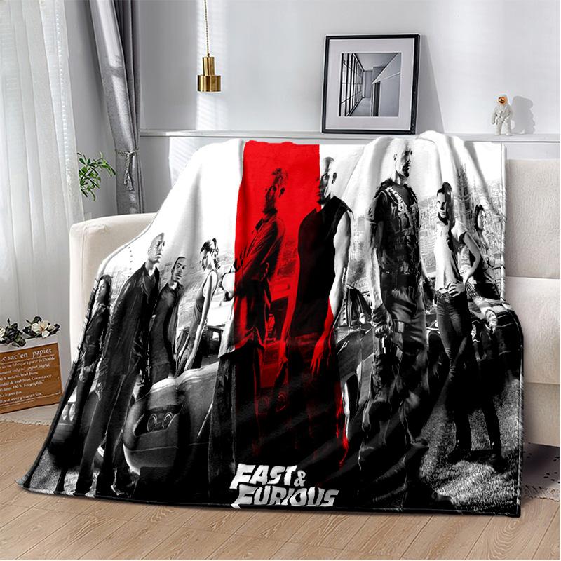 HD 10 Fast & Furious X 3D Printed Soft Plush Blanket,Flannel Blanket Throw Blanket for Living Room Bedroom Bed Sofa Picnic Kids