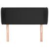 Vidaxl Wingback Headboard, Black, 83X23X78/88 Cm, Faux Leather
