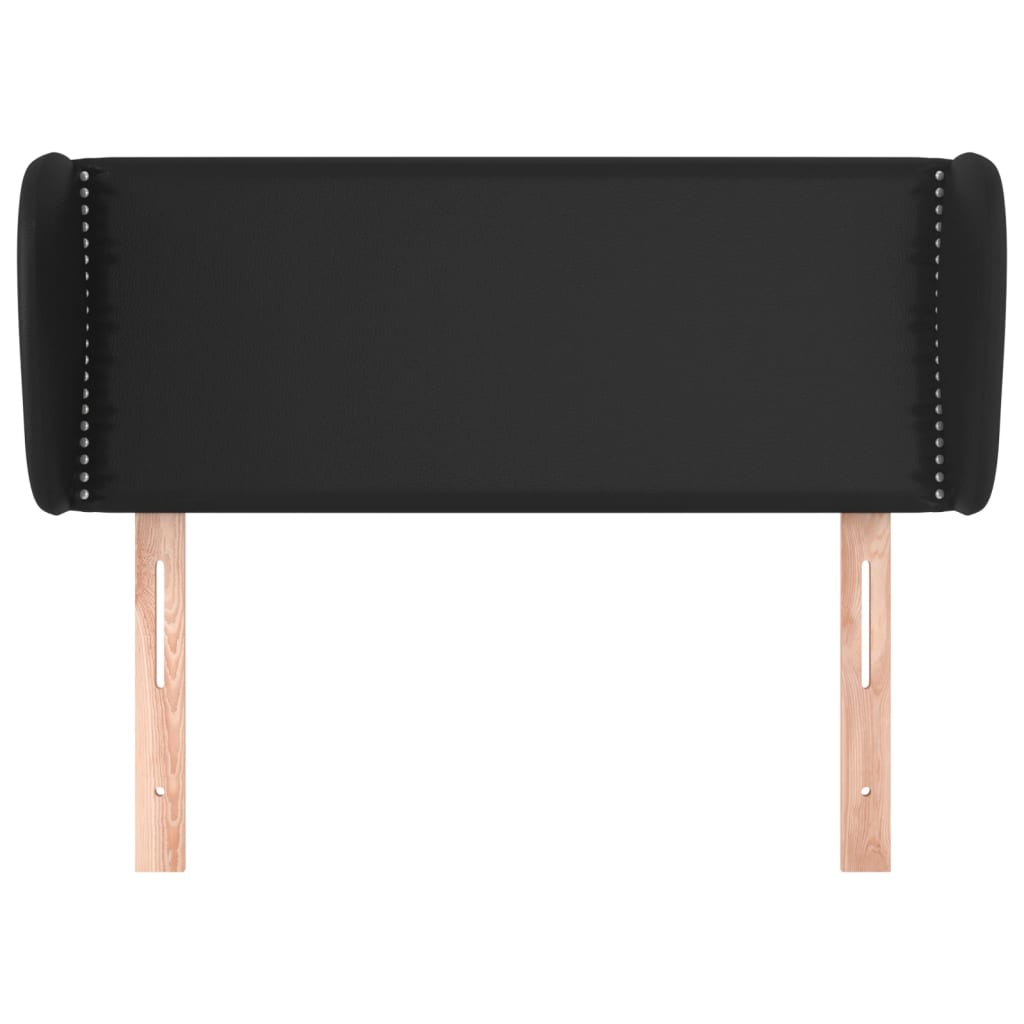 Vidaxl Wingback Headboard, Black, 83X23X78/88 Cm, Faux Leather