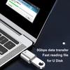 USB 3.0 til Type C Adapter LED OTG til USB C USB-A til Micro USB Type-C Hunnkontakt For HUAWEI Samsung Xiaomi POCO Adaptere