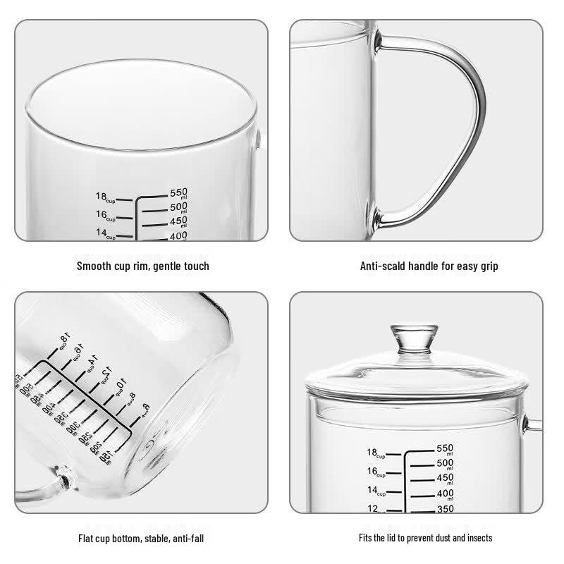Bayco 350ml Heat-Resistant Glass Measuring Cup