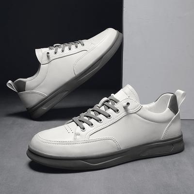 New Fashion Mens Casual Sneakers Non-slip Lightweight Comfort Trainers Genuine Leather Male Tenis Masculino Skateboard Footwear