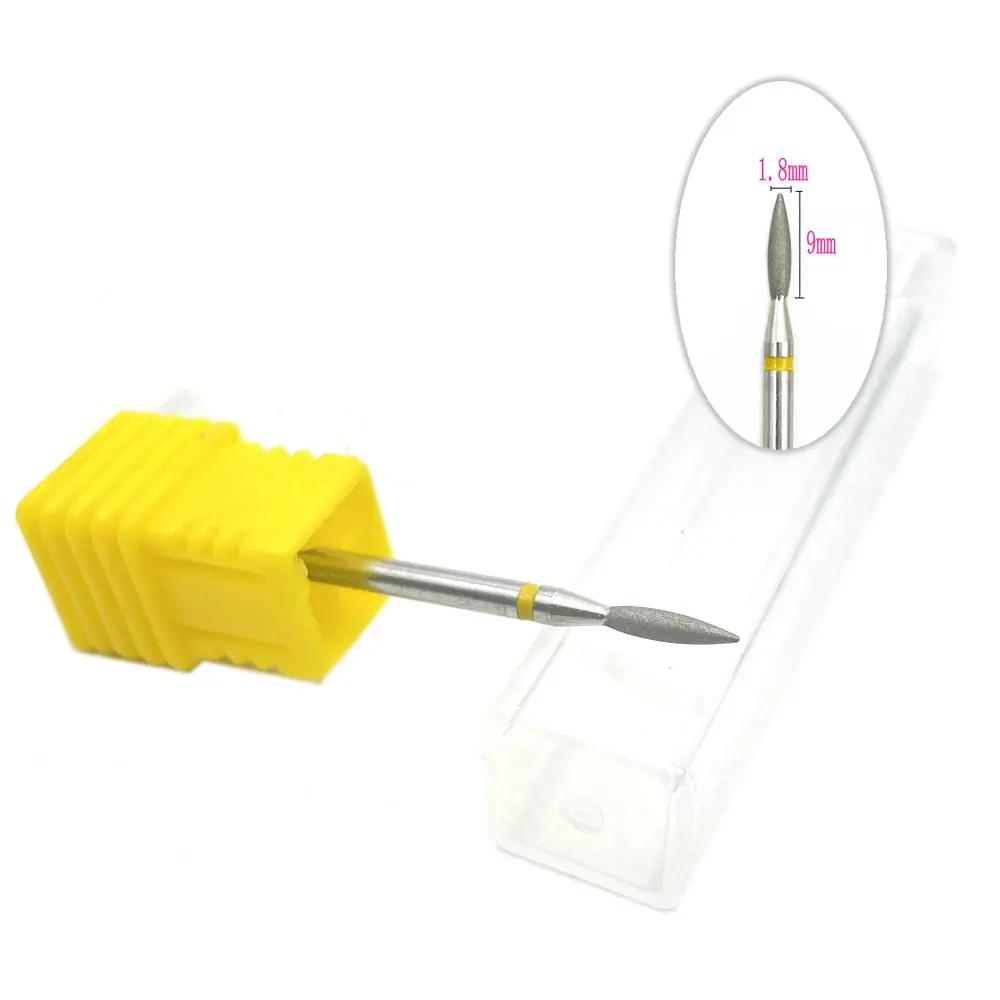 20pcs Diamond Nail Drill Milling Cutter for Manicure Rotary Bits Cuticle Clean Accessory Dental Diamond Burs Polisher 2.35mm