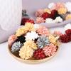 5/10/20Pcs 2.5cm Fabric Artificial Flower Heads for Wedding Home Garland Decor DIY Art Hair Accessories Wreath Fake Flowers