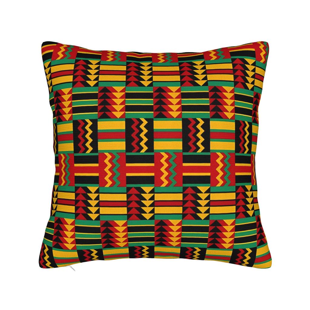 African Pattern Authentic Kente Cloth Pillowcases Funny Pillow Case For Sofa Car Home Decor Soft Pillow Cover