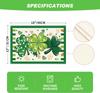 Four Leaf Clover Shamrocks St. Patrick's Day Placemats Set of 4, 12x18 Inch Seasonal Spring Table Mats for Party Kitchen Dining Decoration
