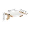 Pet Nest Wooden Frame Cat Window Hammock Cozy Durable Cat Hammock Bed Detachable Paw Print Design Pet Window Perch Indoor