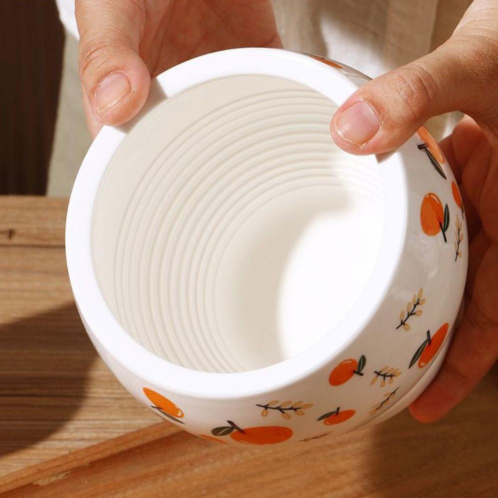 Internal Thread Ceramic Mortar Ceramic Manual Mortar Garlic Pounder Garlic Masher Household