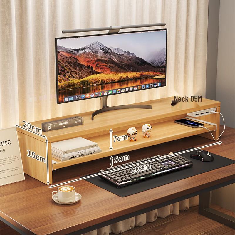 ZISIZ Computer Monitor Riser Desk Organizer