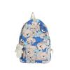 Schoolbag1011 new personalized backpack graffiti middle school student schoolbag women's outdoor leisure travel backpack without pendant