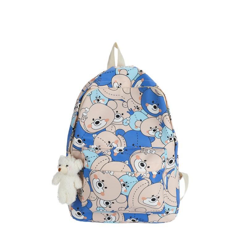 Schoolbag1011 new personalized backpack graffiti middle school student schoolbag women's outdoor leisure travel backpack without pendant