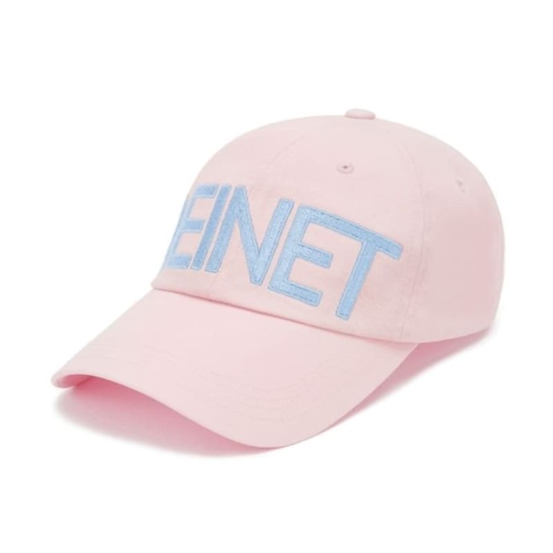DEINET DEINET BIG LOGO CAP IN PINK