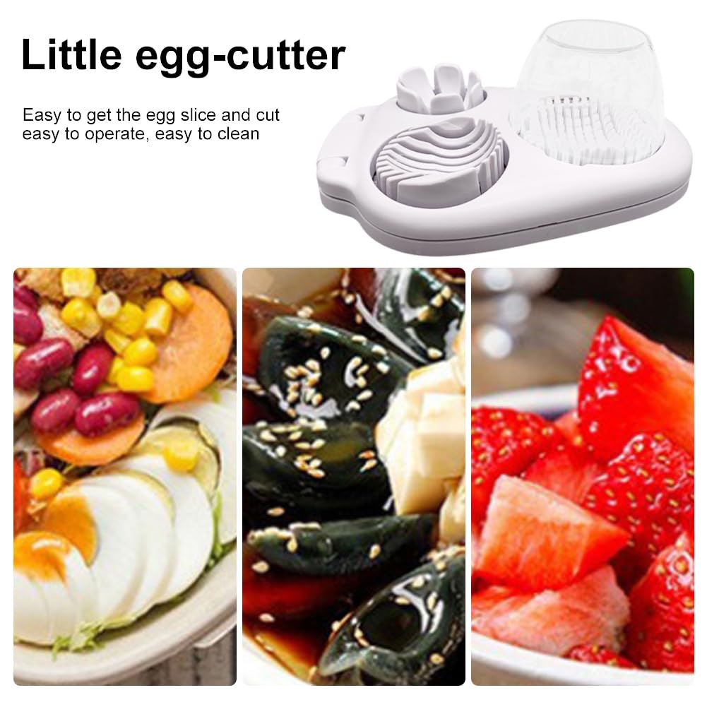 3 in 1 Stainless Steel Egg Slicer Multi Function Egg Cutter Wedger Slicing Tool Kitchen Gadget