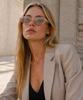 Tuditeo Osa Slim Oval Uv Protection Fashion Sunglasses Nylon Tinted Lens C4 Pink