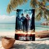 Resident Evil game, Umbrella Corporation, soft beach towel, outdoor camping vacation swimming beach towel, outdoor absorbent bath towel, Q7