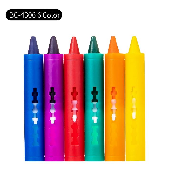 Washable Bath Crayons Set - Colorful, Easy-Clean Bathtub Markers for Youngsters, Fun Shower Art & Crafts