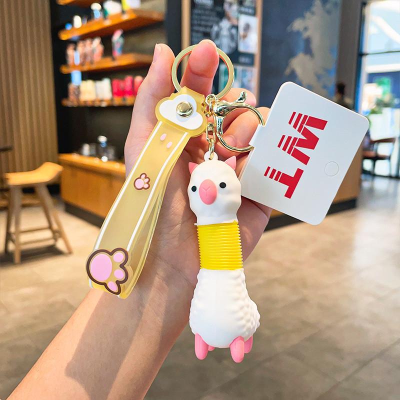 Cartoon Stretchable Silicone Animal Keychain Creative Gift Parties For