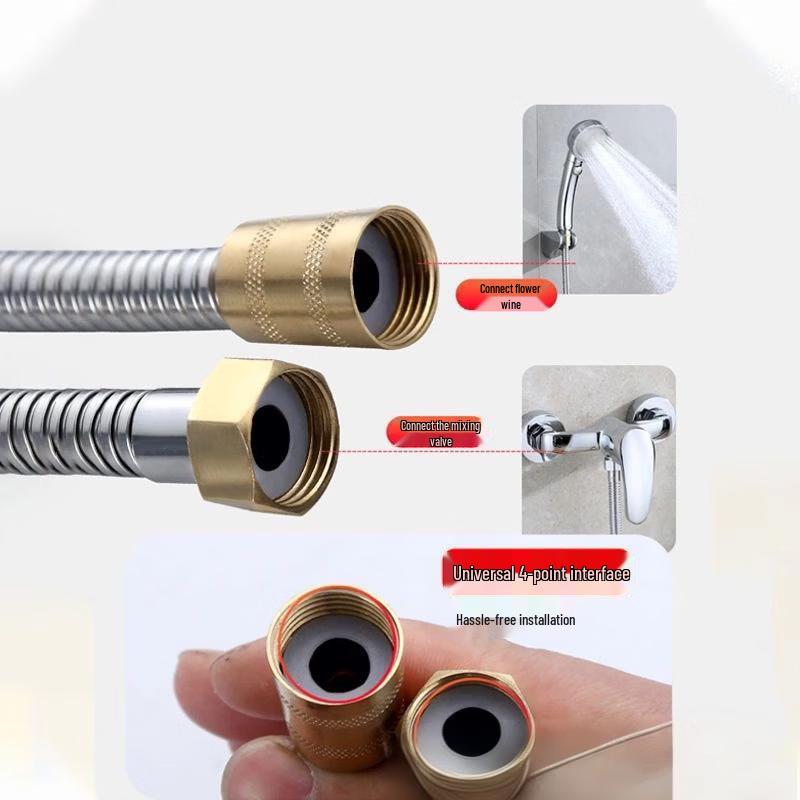 OLOEY Encrypted Explosion-Proof Stainless Steel Shower Hose