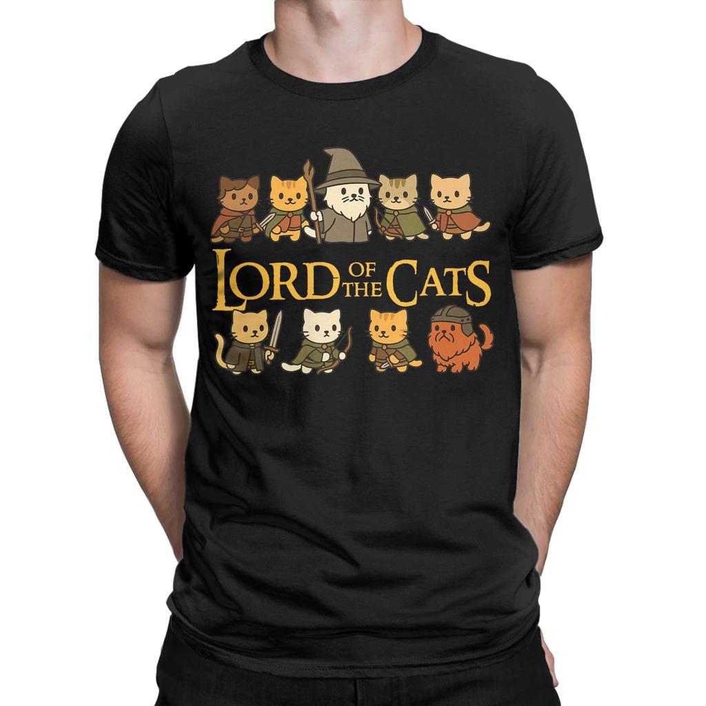 Casual TShirt Summer Lord of The Cats Hip Hop TShirts  Cotton Tshirt for Man Aesthetic Cheap Print Short Sleeve Top Tees