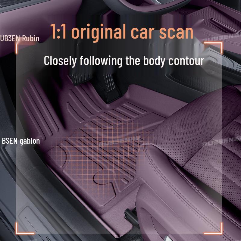26 New Xiaopeng P7 TPE Full Surround Car Foot Mats - Starry Sky Interior Carpet