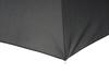 Komiya Shoten Men's Windproof Folding Umbrella, Large, Durable Fiberglass, Windproof, Super Water-Repellent, Teflon, Easy Open/Close, 65cm, Black